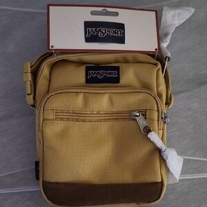 Jansport Tan and Brown Mini Crossbody Belt Bag